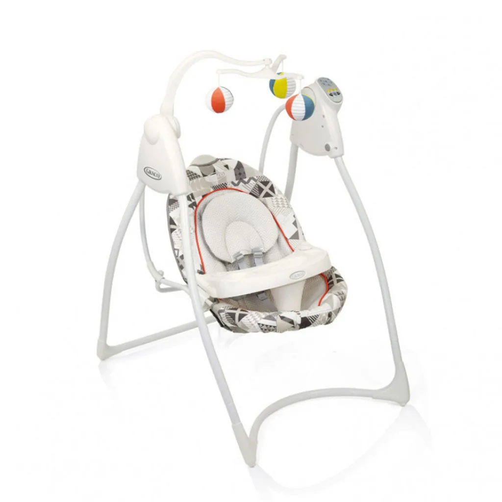 تاب برقی گراکو مدل swing loving hug patchwork مثلث اشكال هندسی Graco