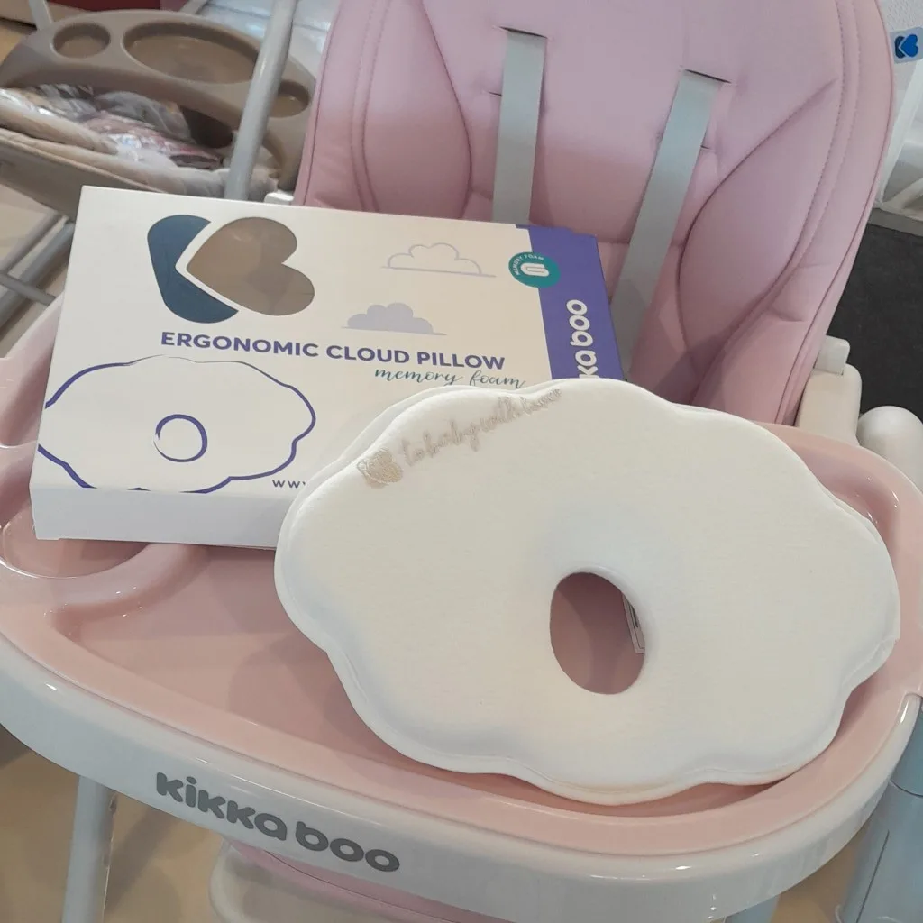 بالش مموری فوم کیکابو مدل ابر Ergonomic Cloud Pillow طبی Kikkaboo