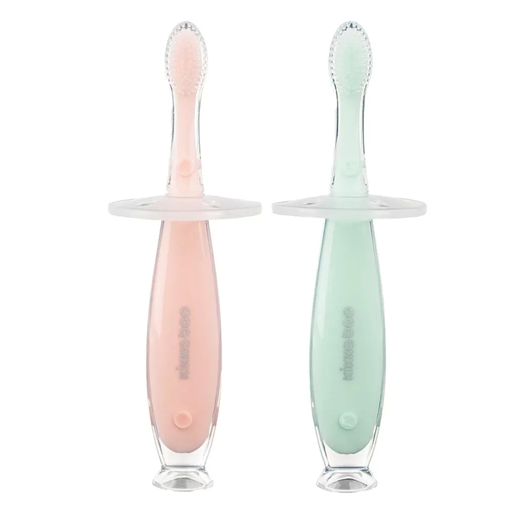 مسواک کیکابو Softy سیلیکون Silicone toothbrush with suction cup چسبان Kikkaboo
