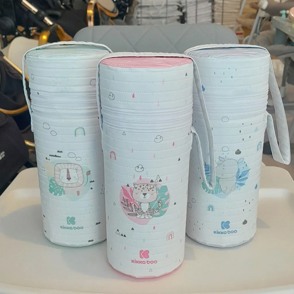 کیف فلاسک شیشه شیر کیکابو مدل Savanna عایق حرارتی Kikkaboo