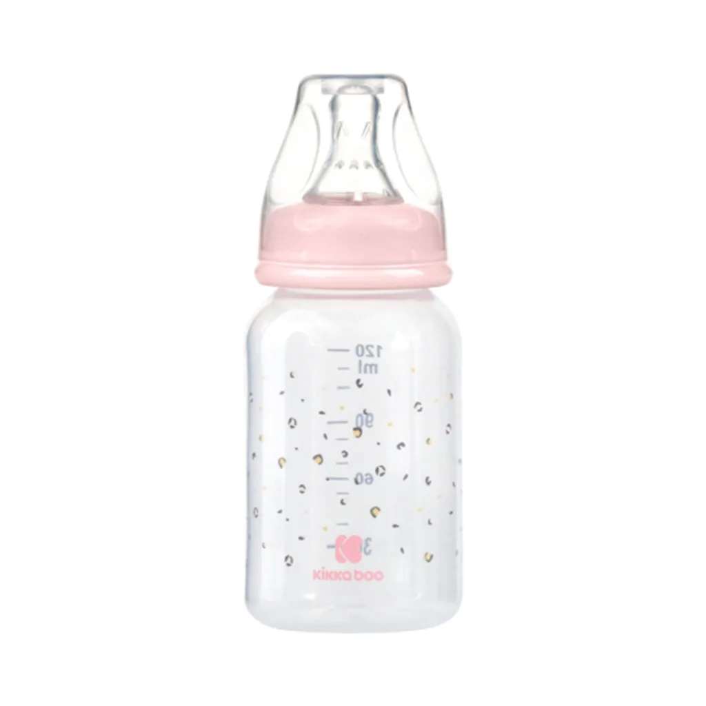 شيشه شير کيکابو پلی پروپلین Savanna PP ابر پلنگی 0+ماه 120میل Kikkaboo