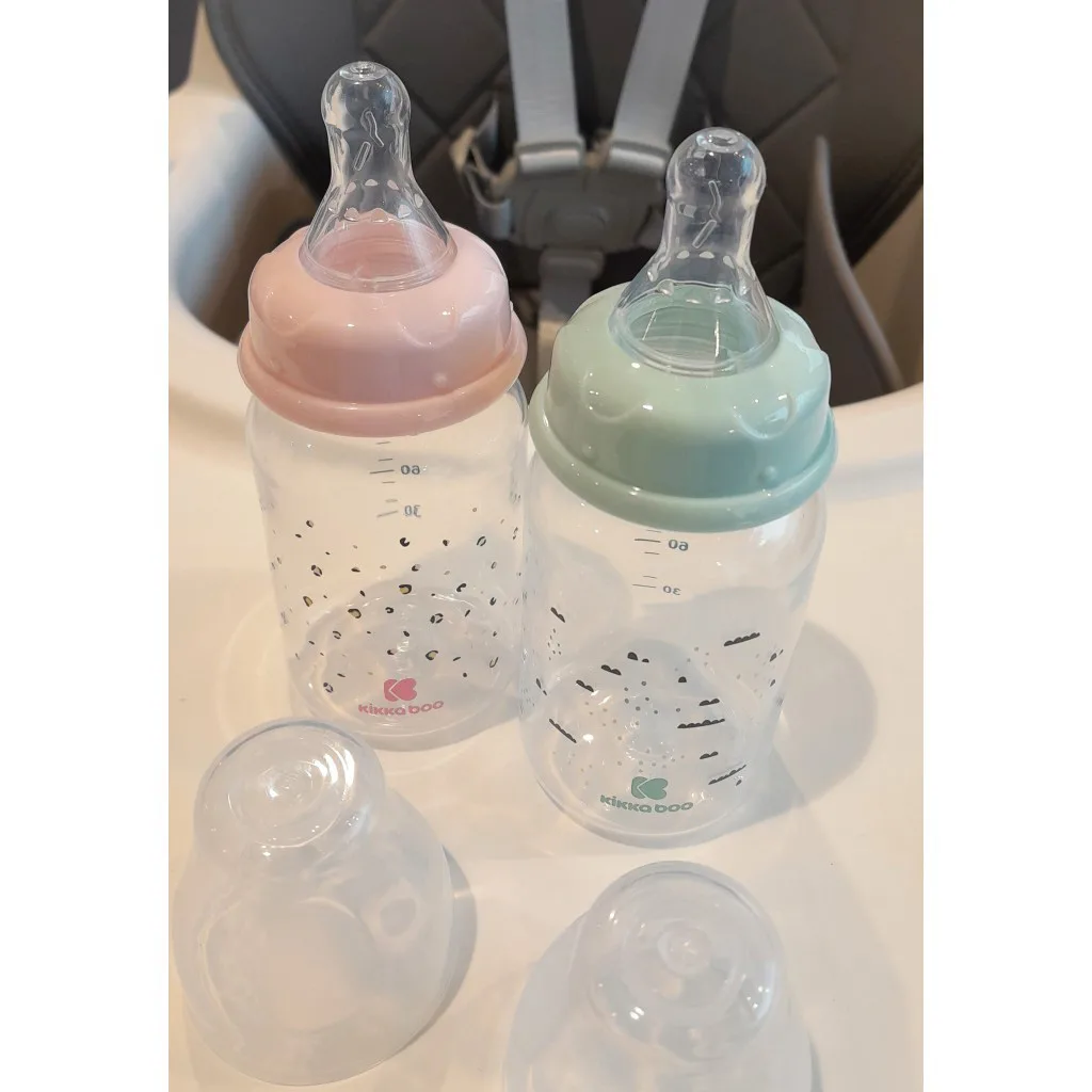 شيشه شير کيکابو پلی پروپلین Savanna PP ابر پلنگی 0+ماه 120میل Kikkaboo