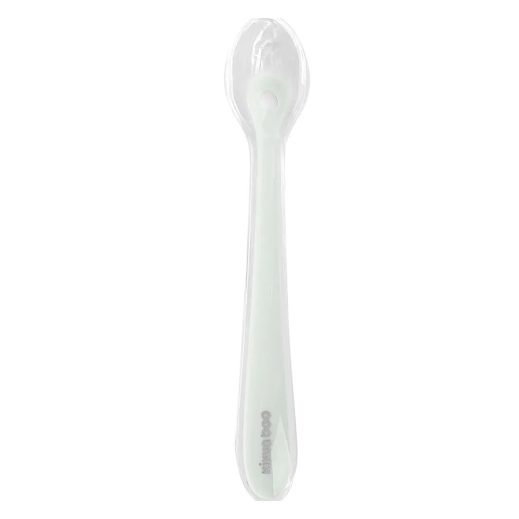 قاشق کیکابو سیلیکونی Silicone spoons with case قابدار 4+ماه تکی Kikkaboo