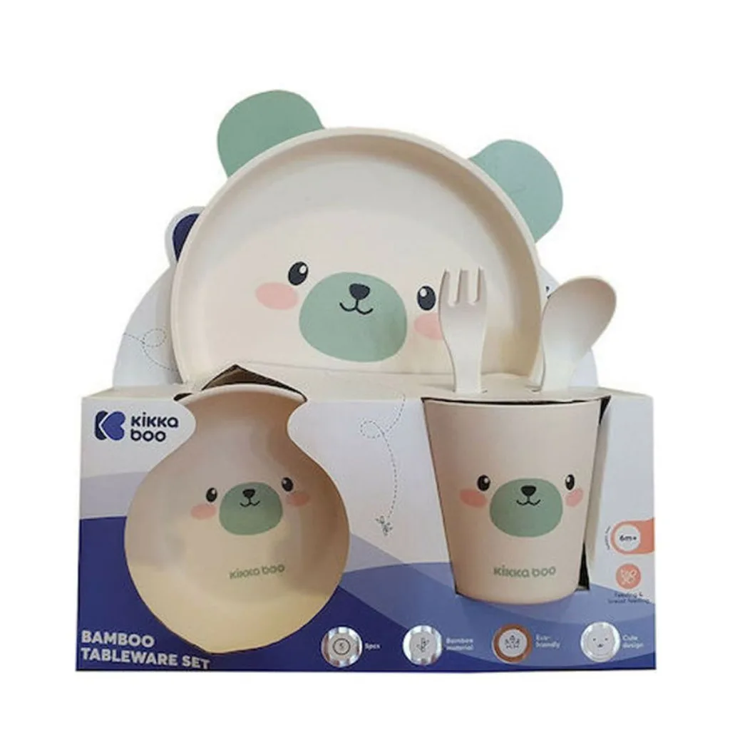 سرویس بامبو کیکابو Bamboo Tablewear set حیوانات 6+ماه Kikkaboo