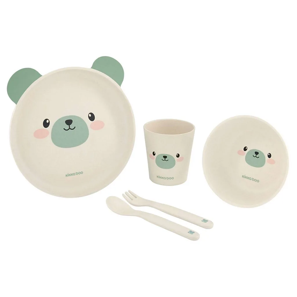 سرویس بامبو کیکابو Bamboo Tablewear set حیوانات 6+ماه Kikkaboo