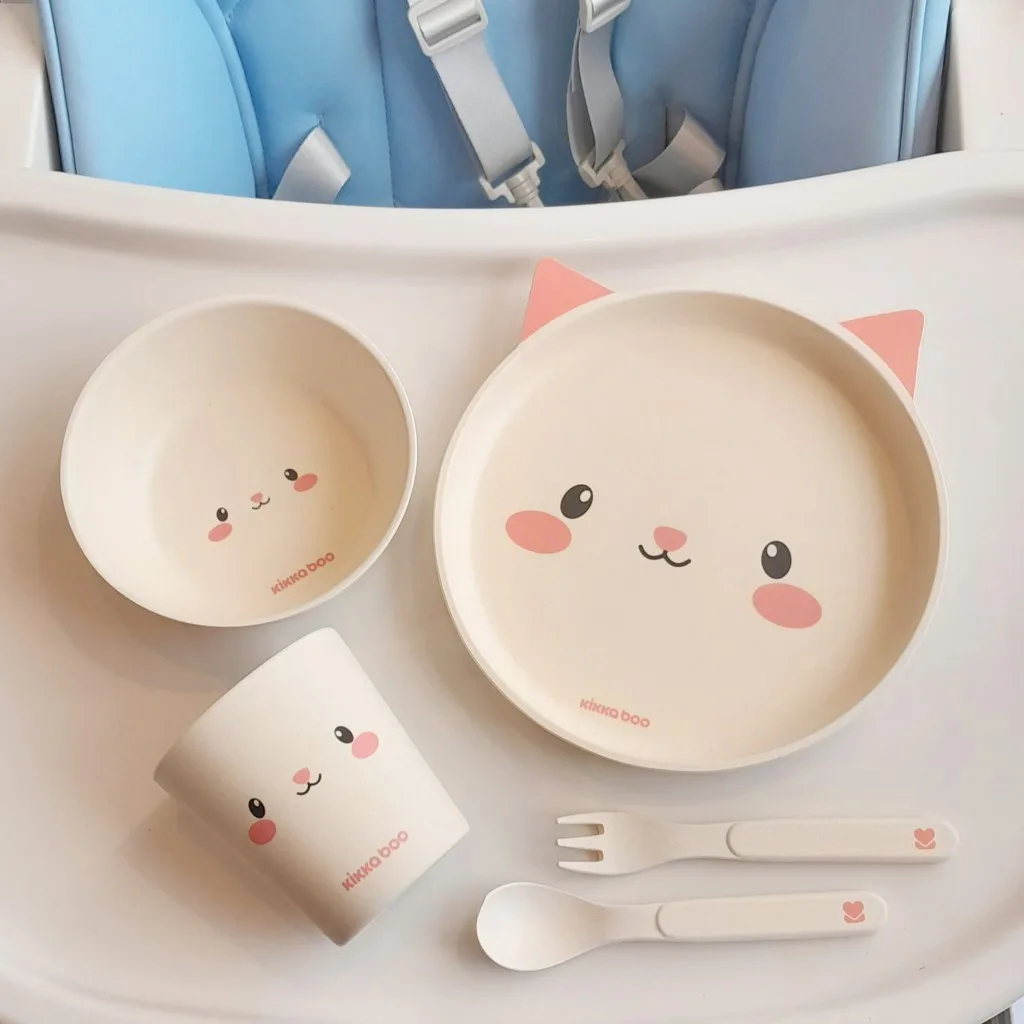 سرویس بامبو کیکابو Bamboo Tablewear set حیوانات 6+ماه Kikkaboo