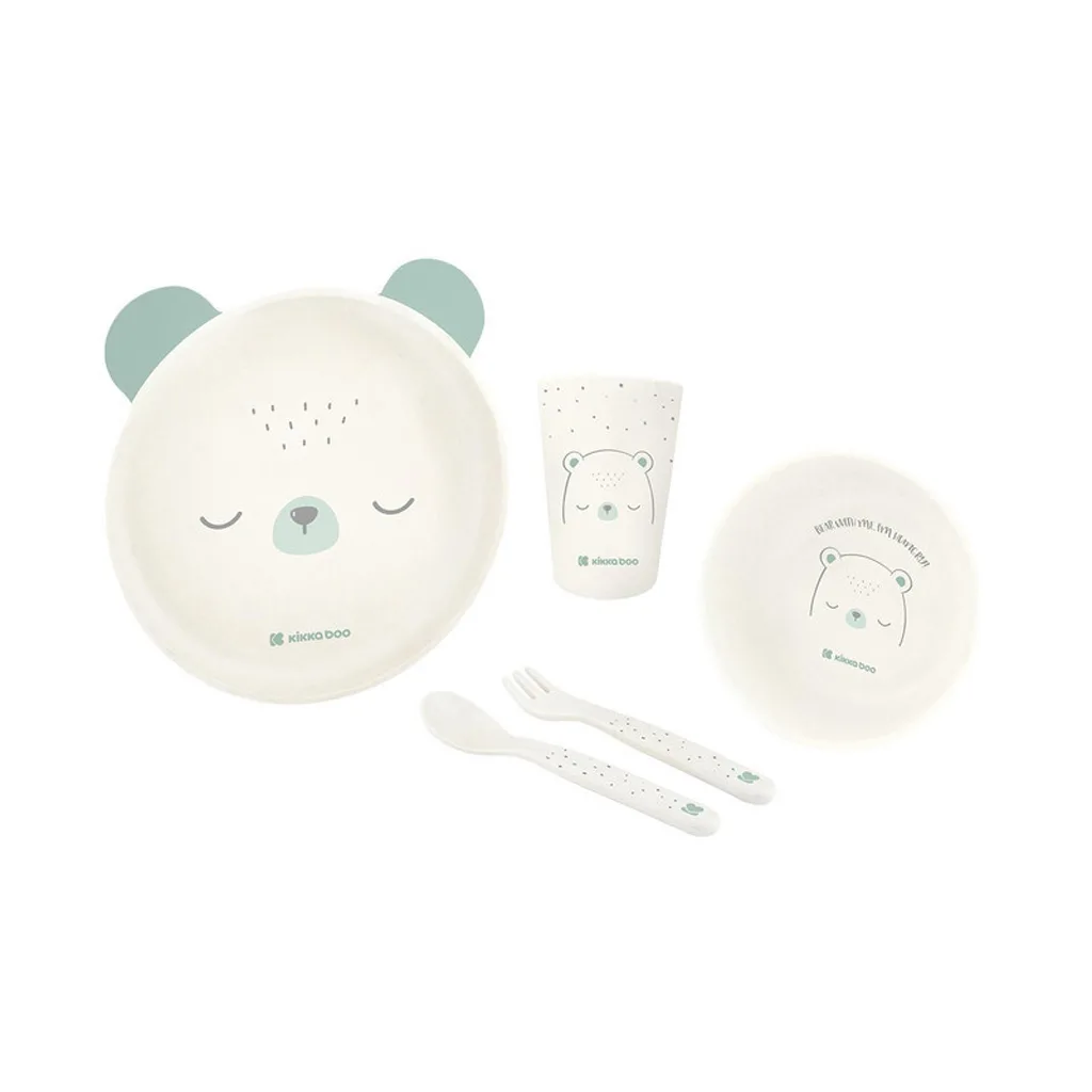 ظرف ملامین کیکابو Tablewear set bear with me خرس 6+ماه Kikkaboo