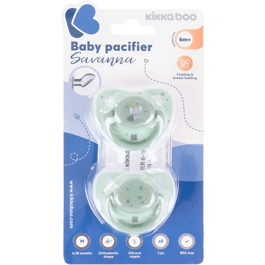 پستانک کیکابو savanna ارتودنسی دربدار 18-6ماه Kikkaboo