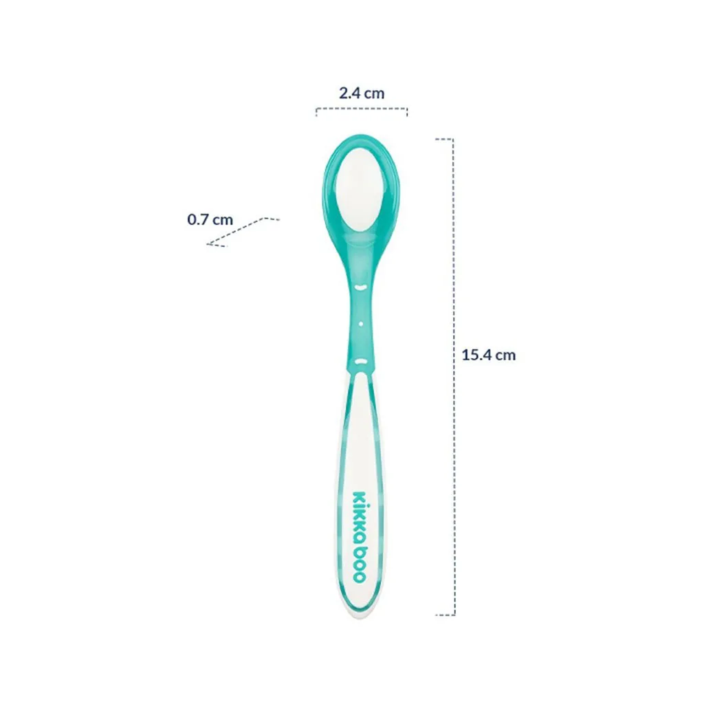 قاشق كيكابو مدل Boo حرارتی 6+ماه 2عددی Kikkaboo
