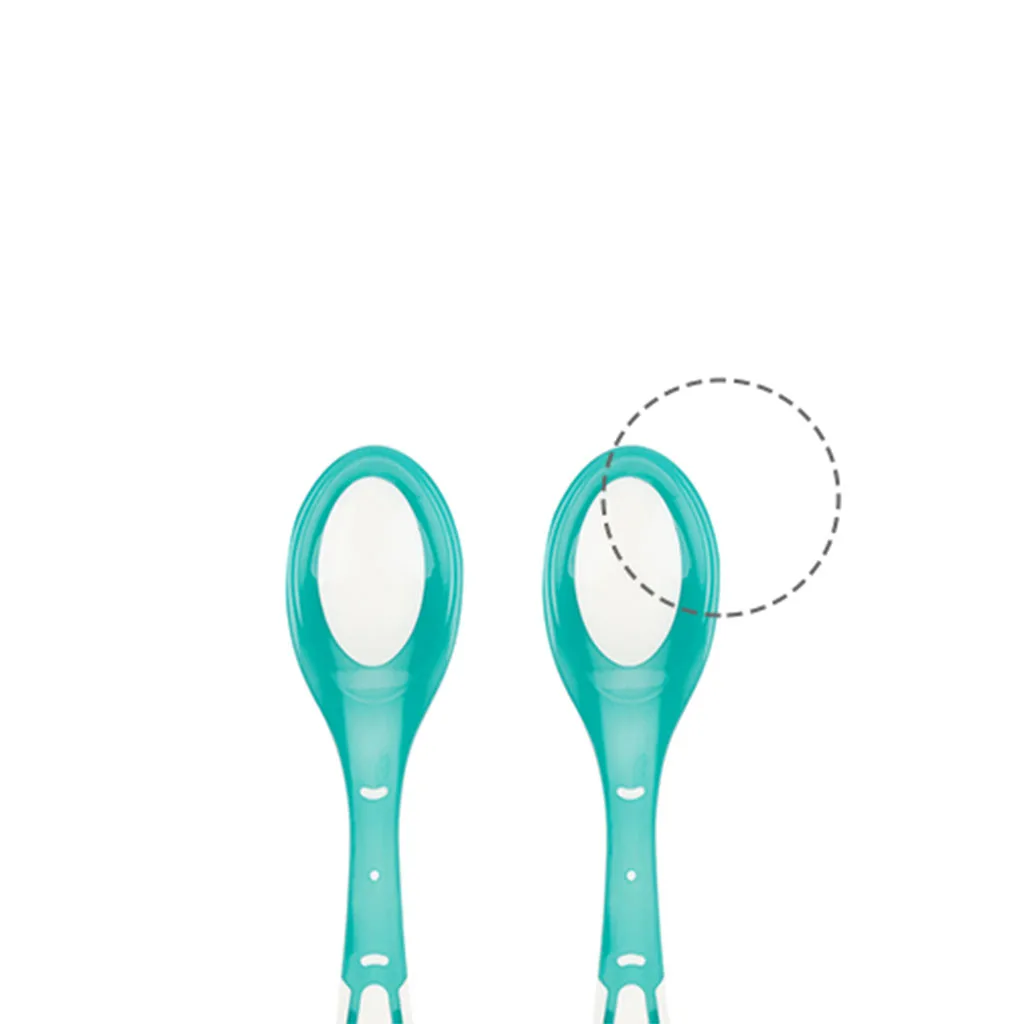 قاشق كيكابو مدل Boo حرارتی 6+ماه 2عددی Kikkaboo