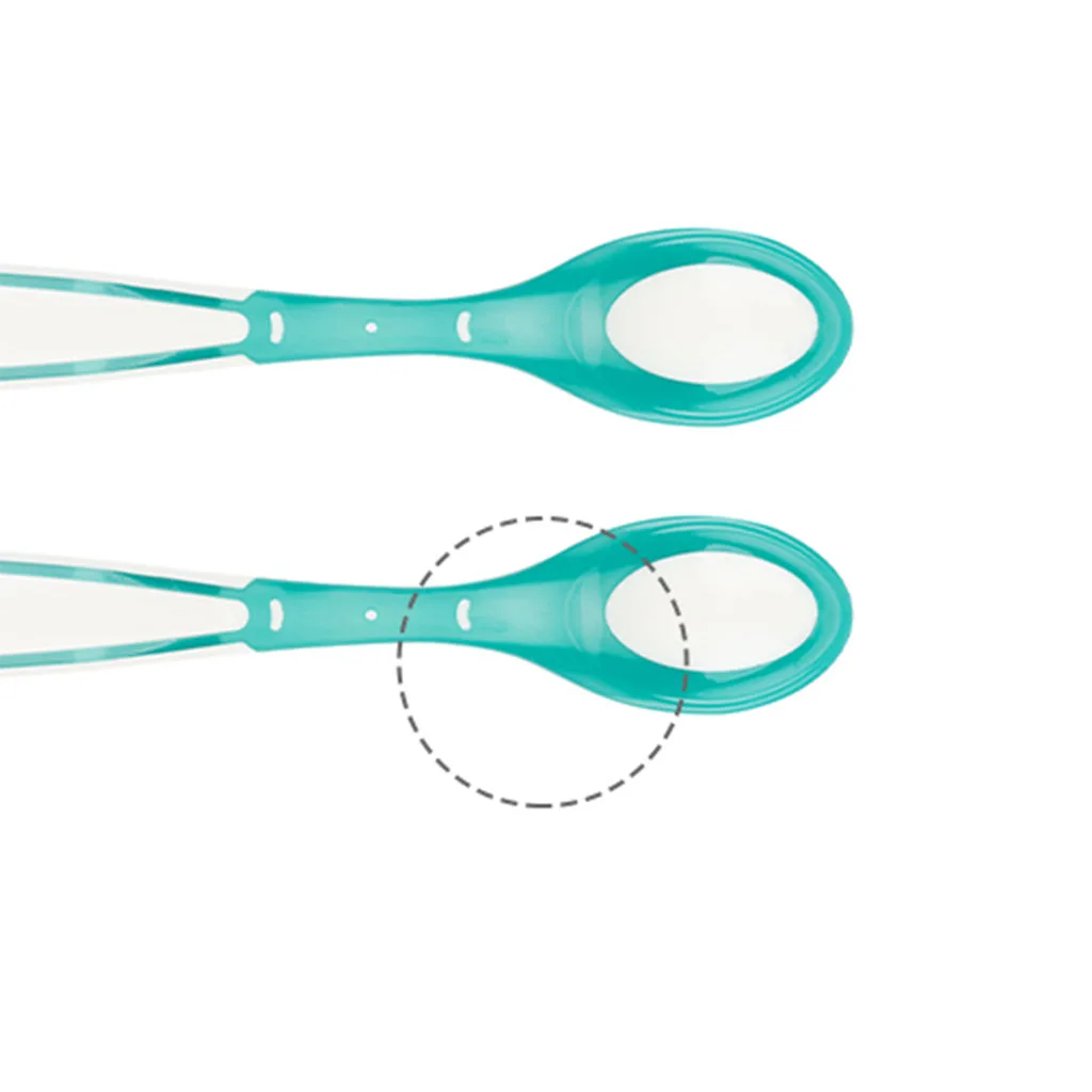 قاشق كيكابو مدل Boo حرارتی 6+ماه 2عددی Kikkaboo