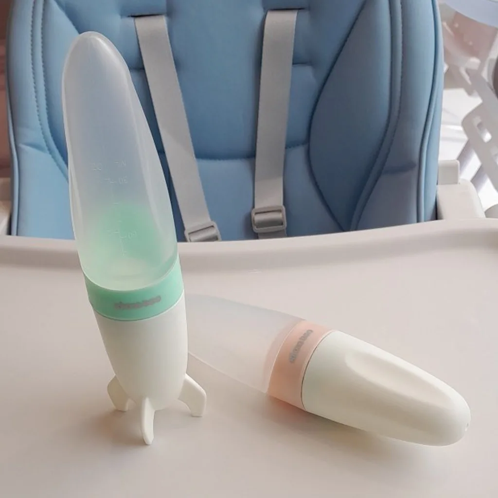 سرلاک خوری کیکابو مدل Rocket سیلیکونی طرح موشک Kikkaboo