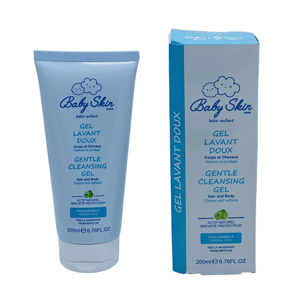شامپو ژل سروبدن بیبی اسکین آووکادو شوینده ملایم 200میل Baby Skin