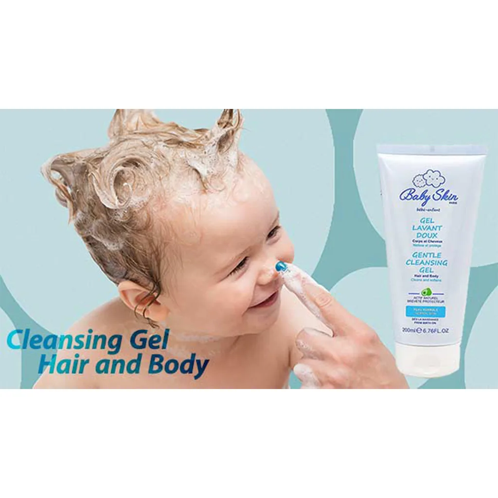شامپو ژل سروبدن بیبی اسکین آووکادو شوینده ملایم 200میل Baby Skin