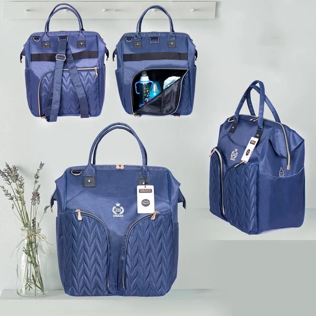 ساک لوازم یوناکو مدل ژوبین نوار مشکی جلو 2جیب ZHتاج گلدوزی Unaco