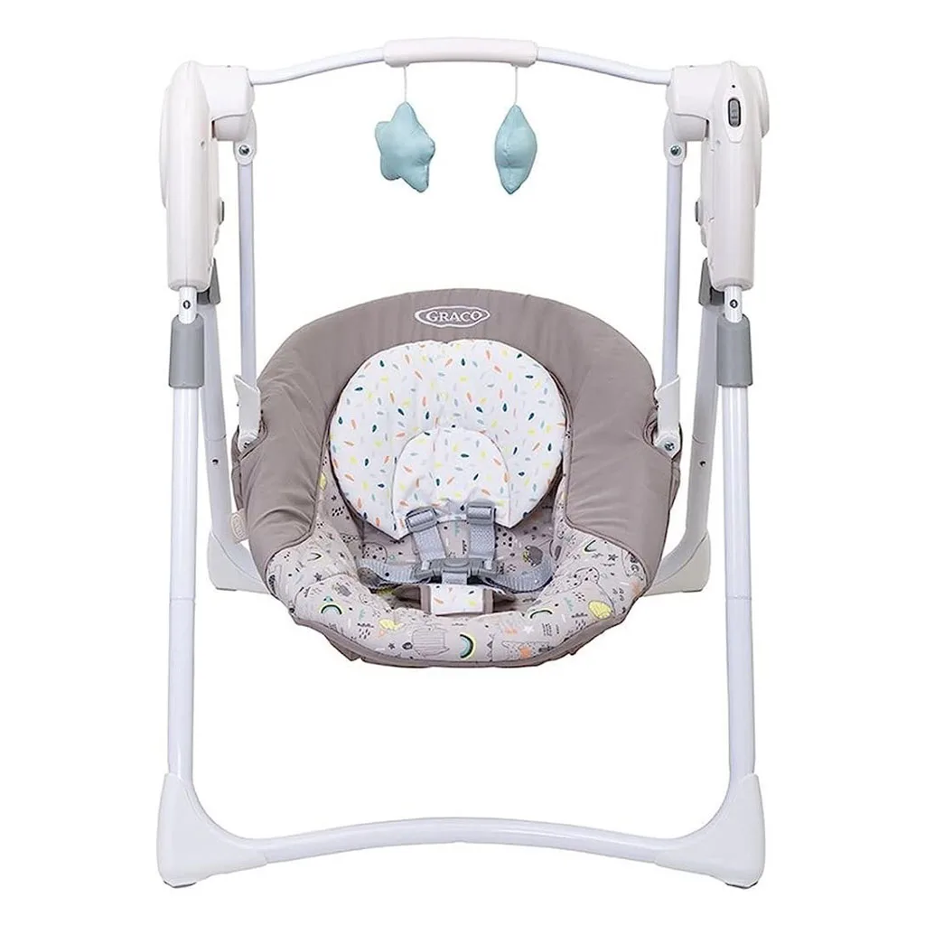 تاب برقی گراكو مدل swing slim space daydream رنگین کمان ريزبرگ Graco