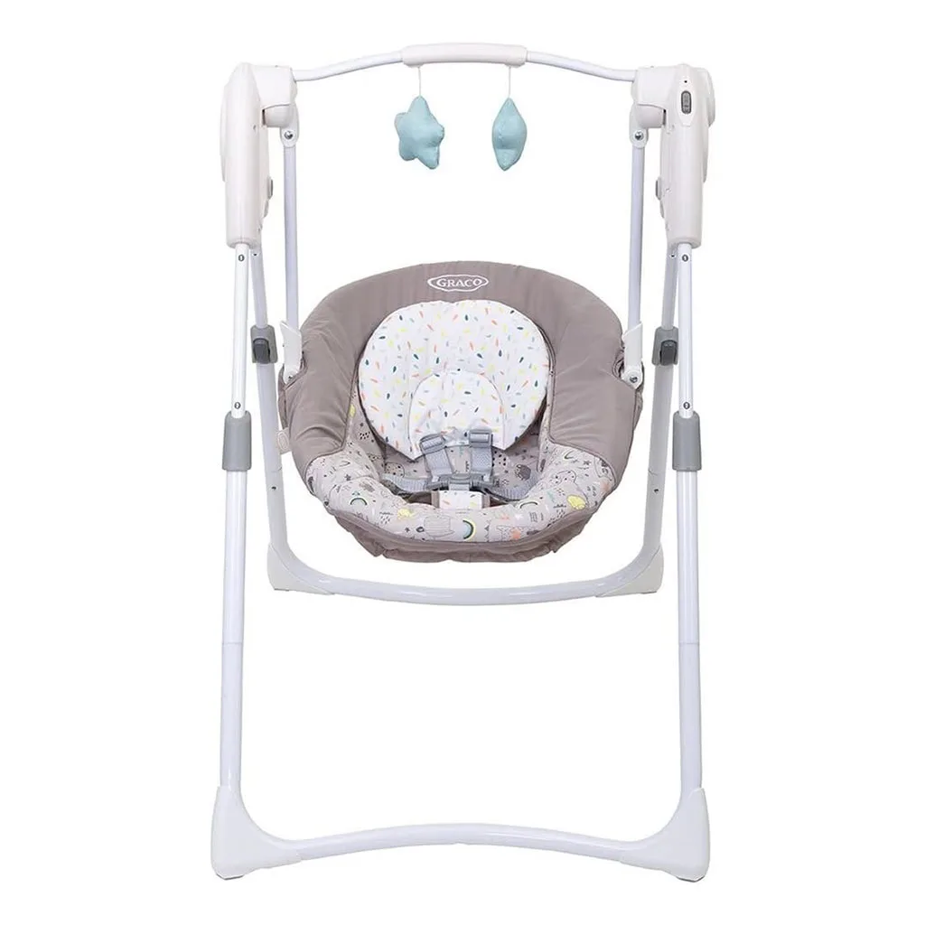 تاب برقی گراكو مدل swing slim space daydream رنگین کمان ريزبرگ Graco