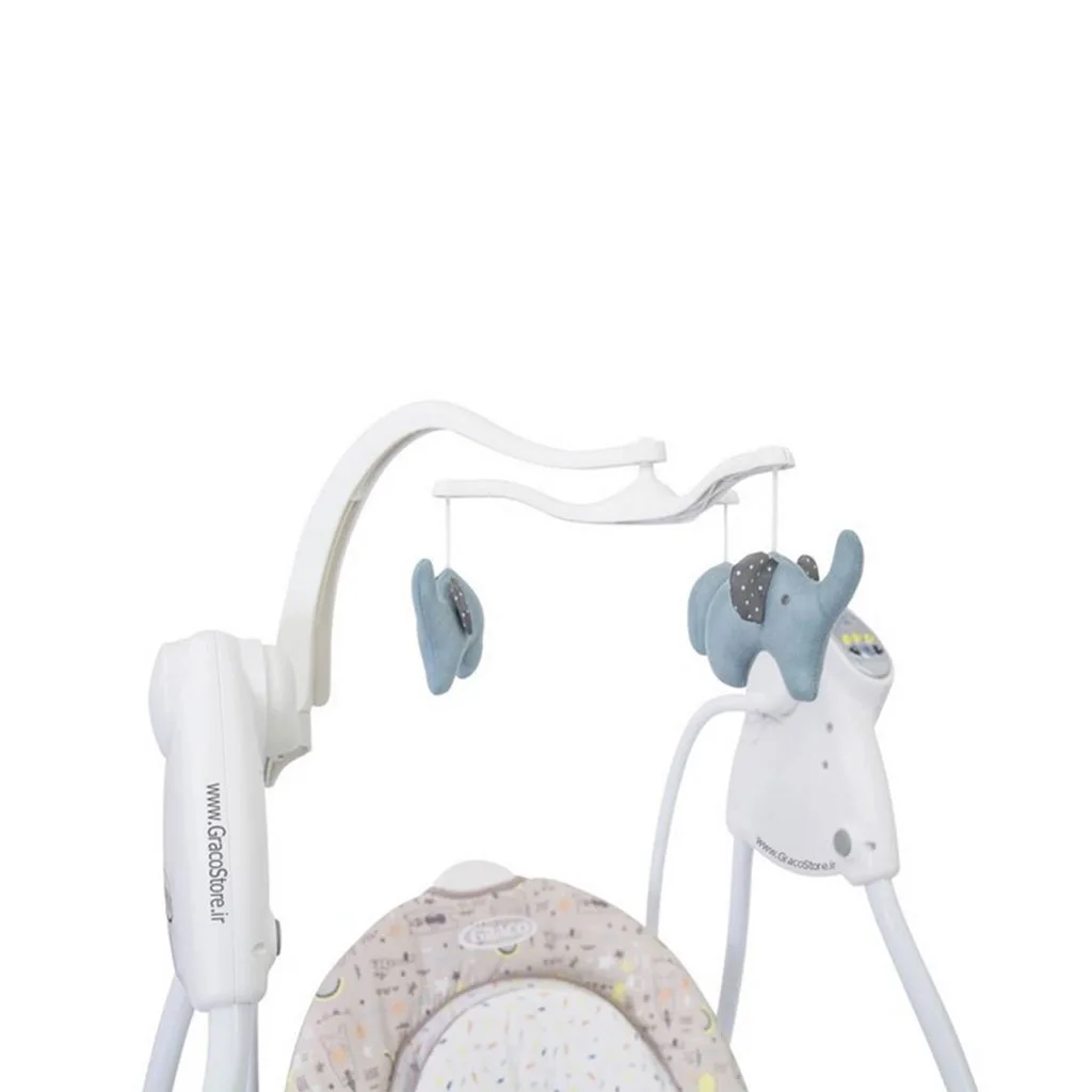 تاب برقی گراكو مدل swing slim space daydream رنگین کمان ريزبرگ Graco