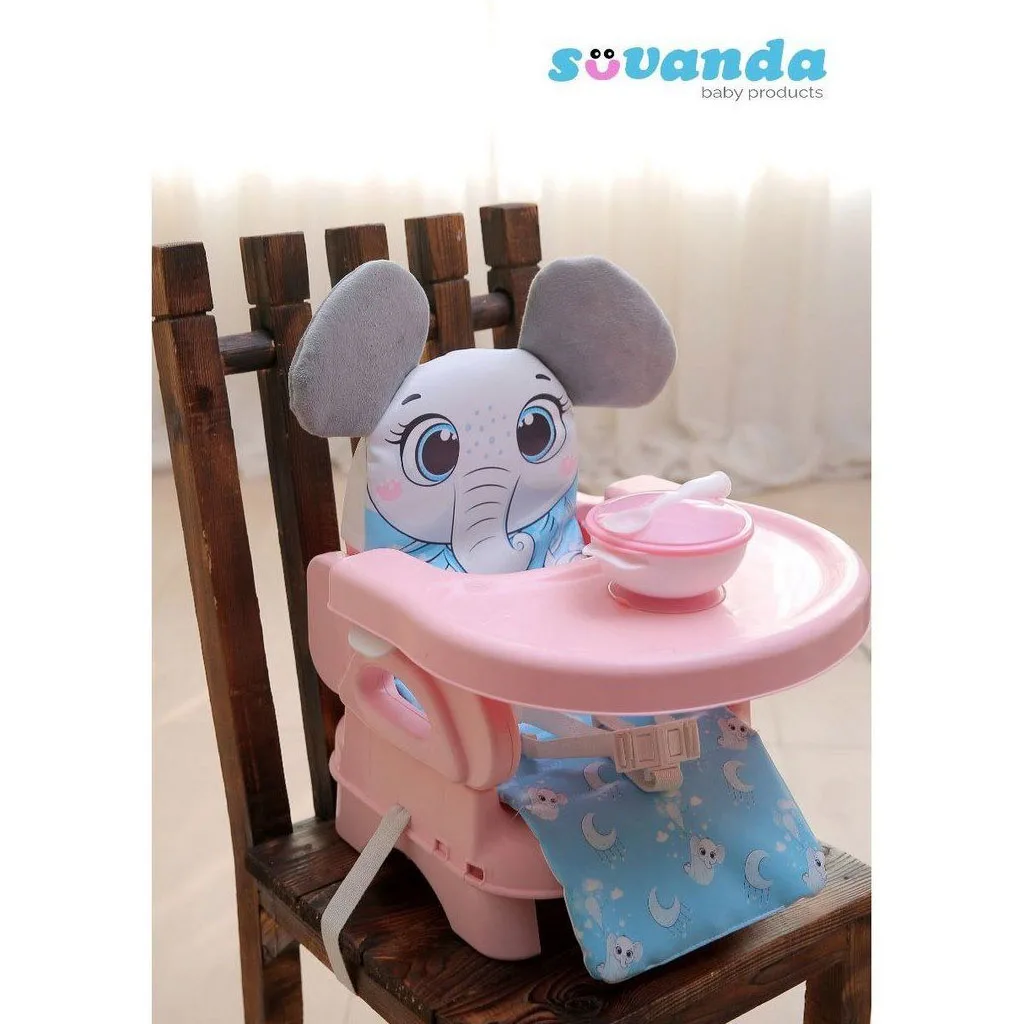 صندلی غذای پرتابل سوواندا سورنا تشک طرح فیل گوشدار Suvanda