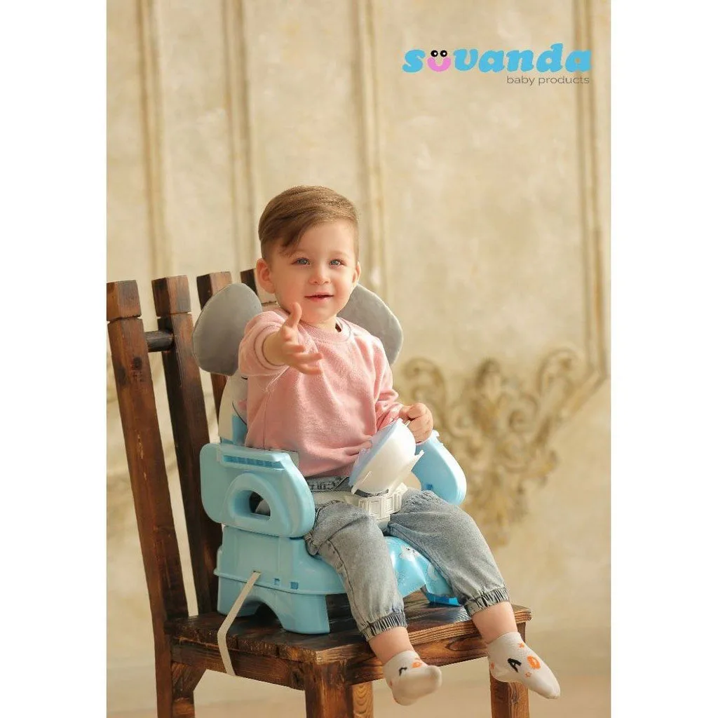 صندلی غذای پرتابل سوواندا سورنا تشک طرح فیل گوشدار Suvanda