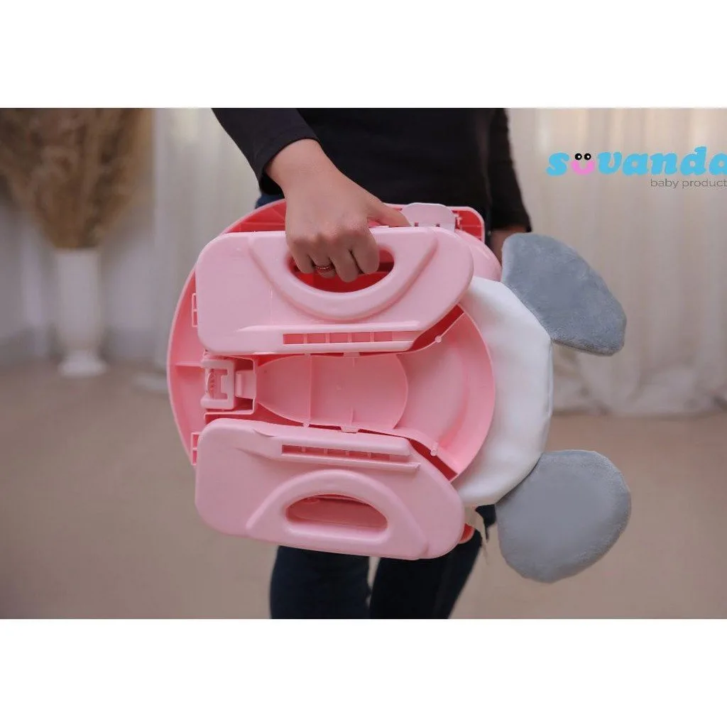 صندلی غذای پرتابل سوواندا سورنا تشک طرح فیل گوشدار Suvanda