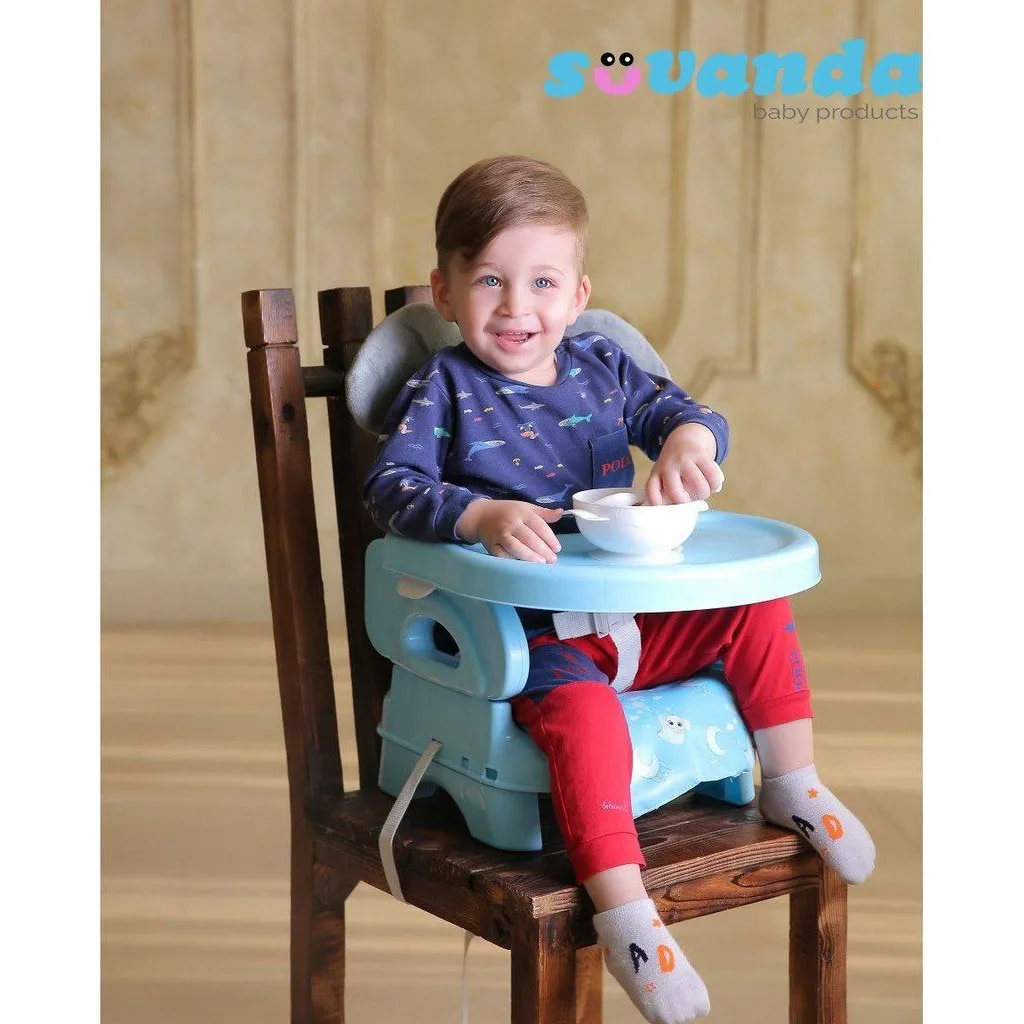 صندلی غذای پرتابل سوواندا سورنا تشک طرح فیل گوشدار Suvanda