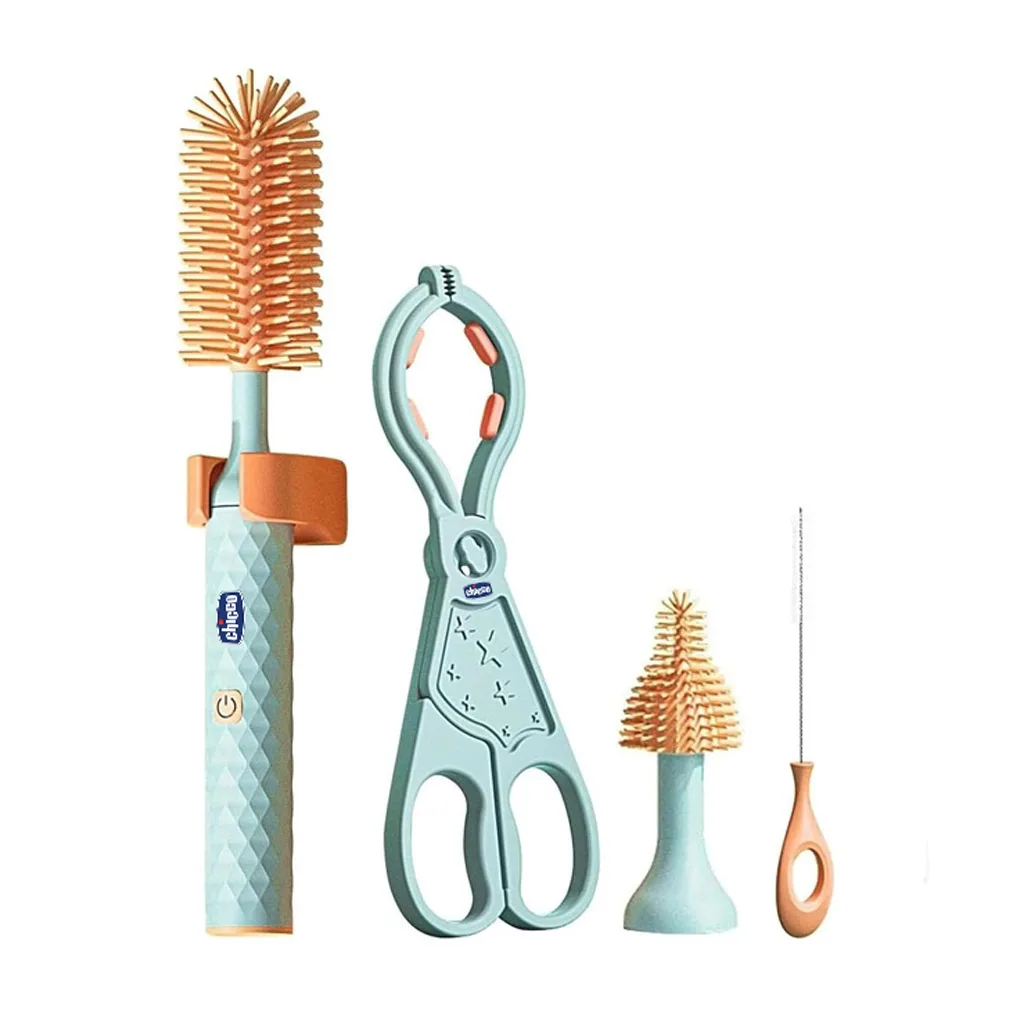 ست شیشه شور برقی شارژی چیکو 9تکه سیلیکونی Chicco