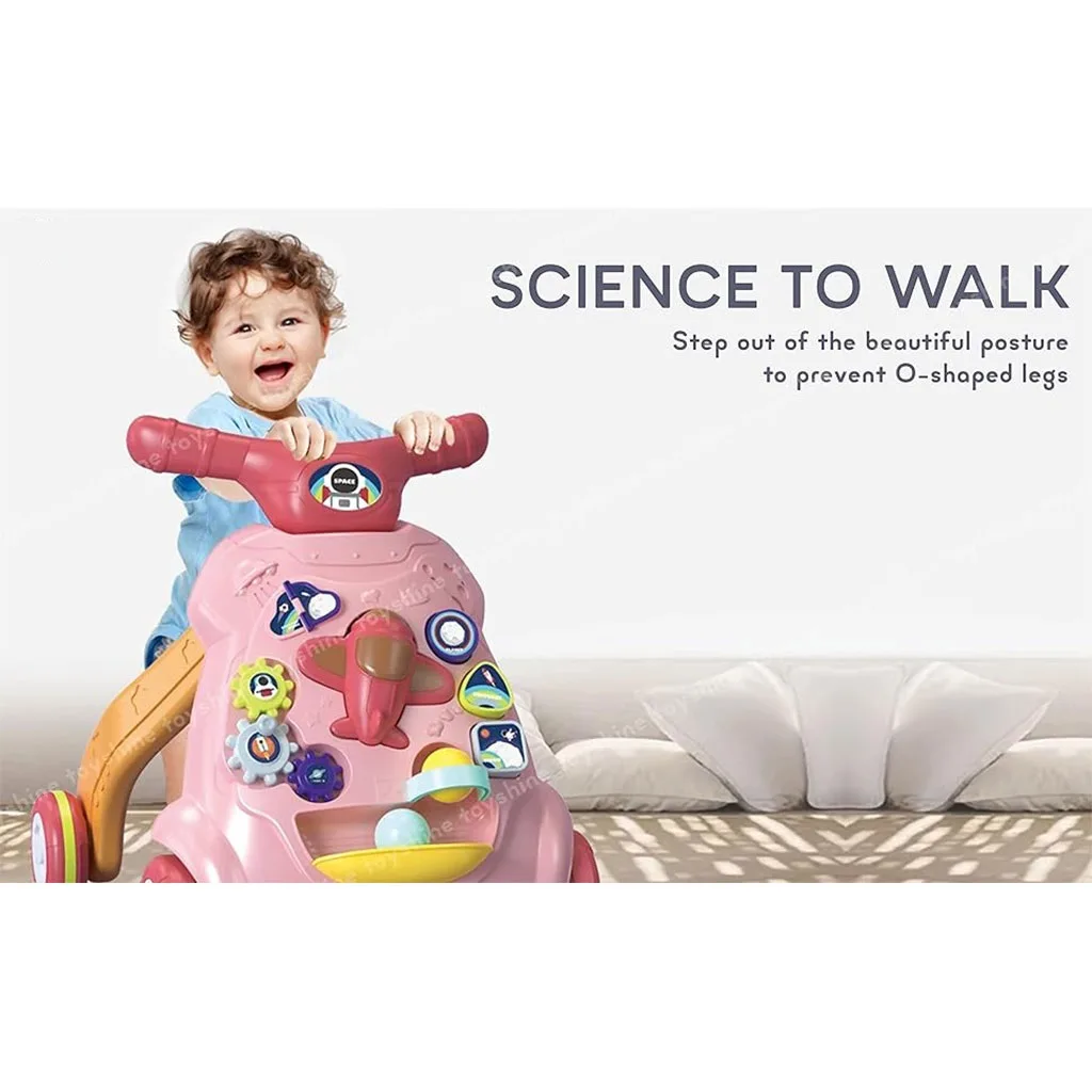 واکر هواپیما توپ چراغدار چرخ دنده ای Space Walking Car Mijiadi