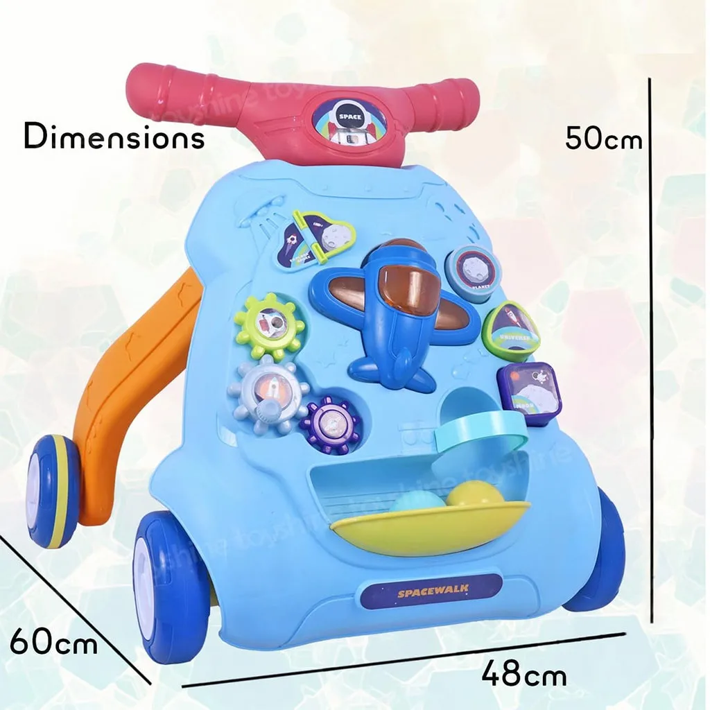 واکر هواپیما توپ چراغدار چرخ دنده ای Space Walking Car Mijiadi