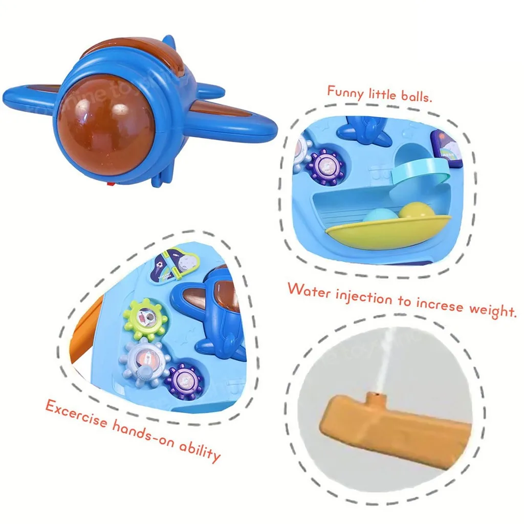 واکر هواپیما توپ چراغدار چرخ دنده ای Space Walking Car Mijiadi