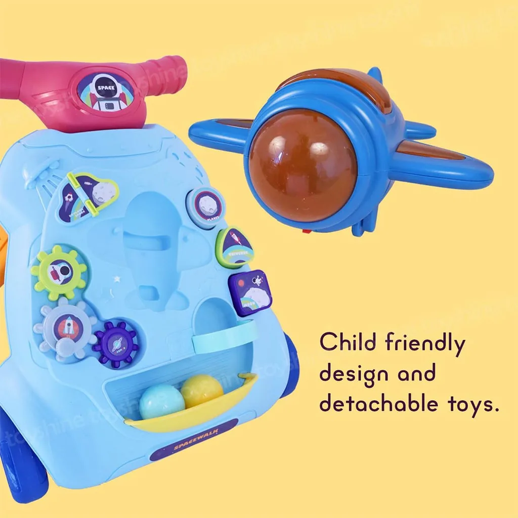 واکر هواپیما توپ چراغدار چرخ دنده ای Space Walking Car Mijiadi