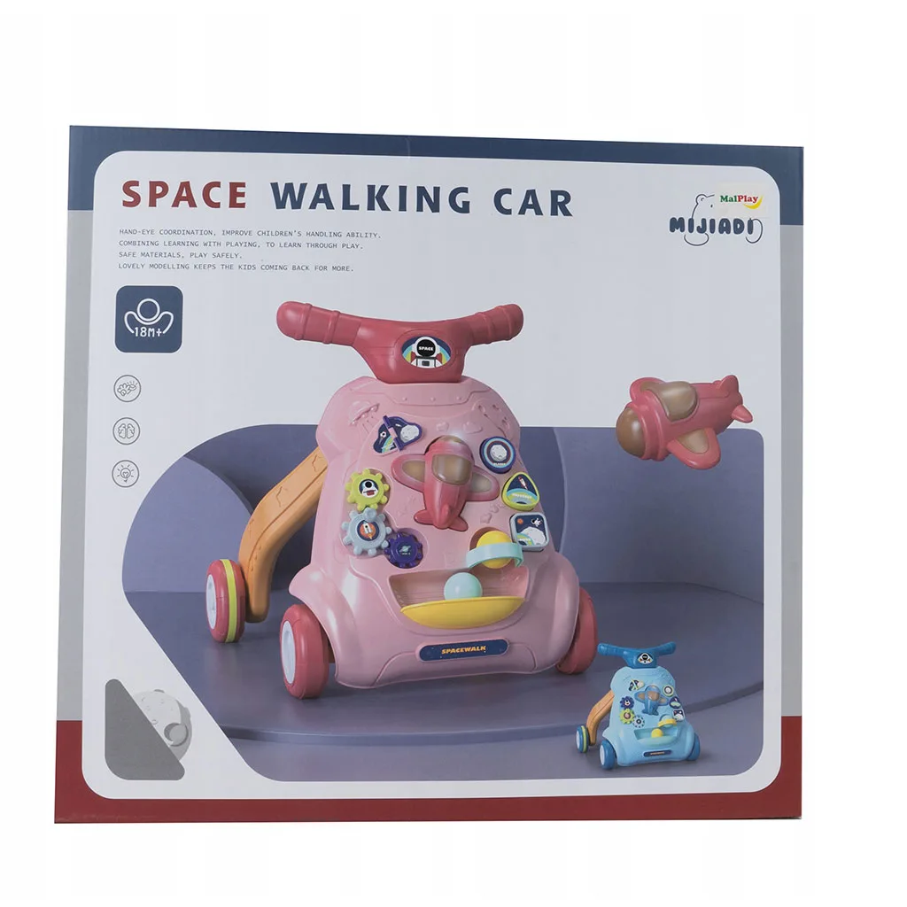 واکر هواپیما توپ چراغدار چرخ دنده ای Space Walking Car Mijiadi