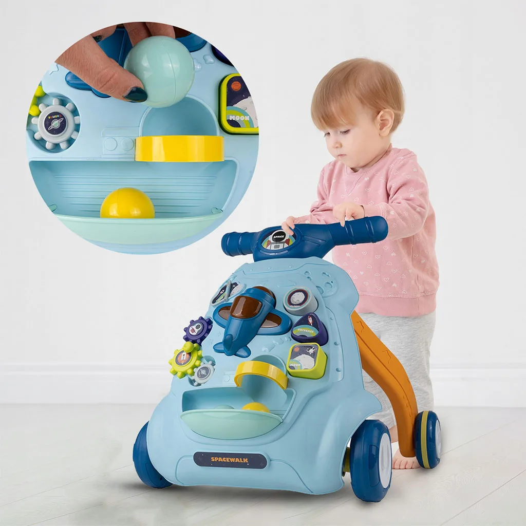 واکر هواپیما توپ چراغدار چرخ دنده ای Space Walking Car Mijiadi