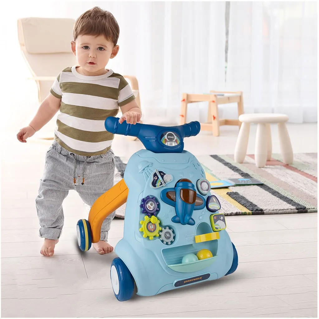 واکر هواپیما توپ چراغدار چرخ دنده ای Space Walking Car Mijiadi