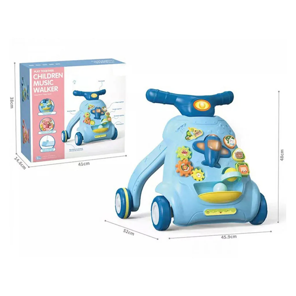 واکر هواپیما توپ چراغدار چرخ دنده ای Space Walking Car Mijiadi