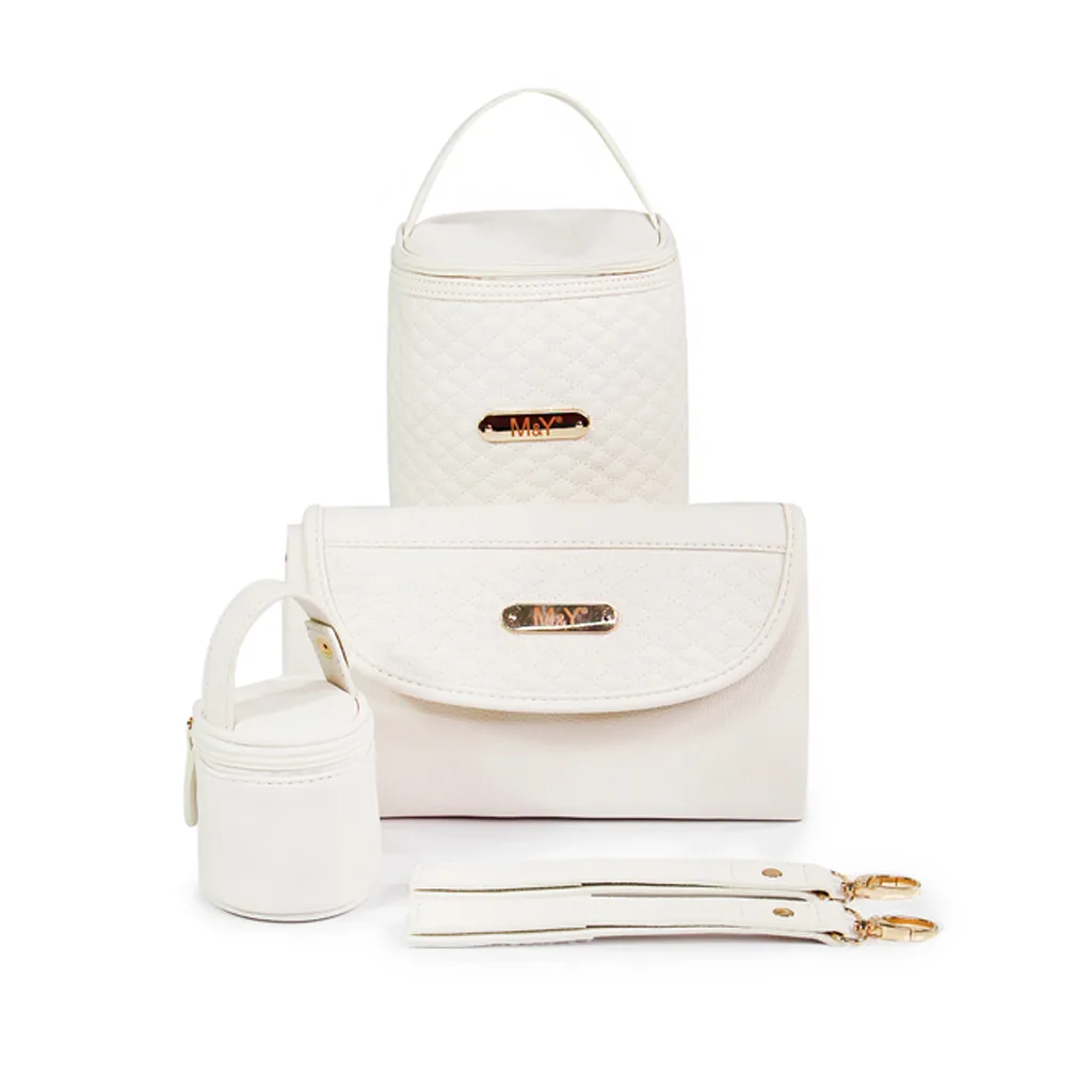 ساک لوازم مای کالکشن ام اند وای مدل گایا مستطیل وسط ماسوره دوزی چرم M&Y