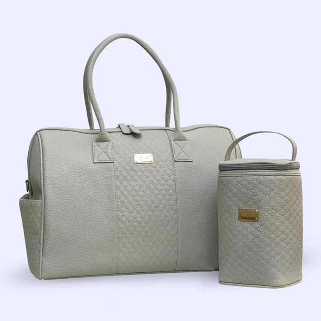 ساک لوازم مای کالکشن ام اند وای مدل گایا مستطیل وسط ماسوره دوزی چرم M&Y