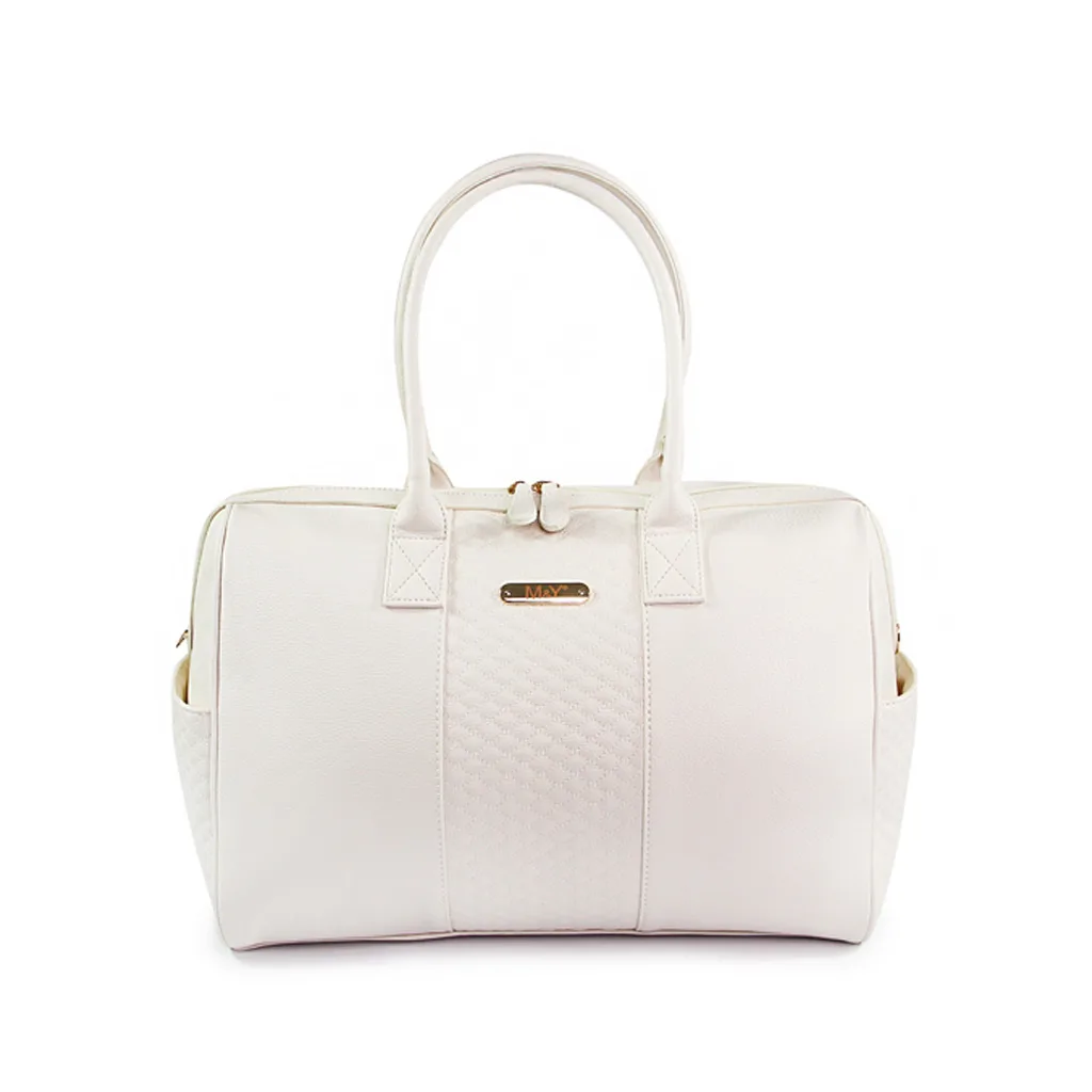 ساک لوازم مای کالکشن ام اند وای مدل گایا مستطیل وسط ماسوره دوزی چرم M&Y