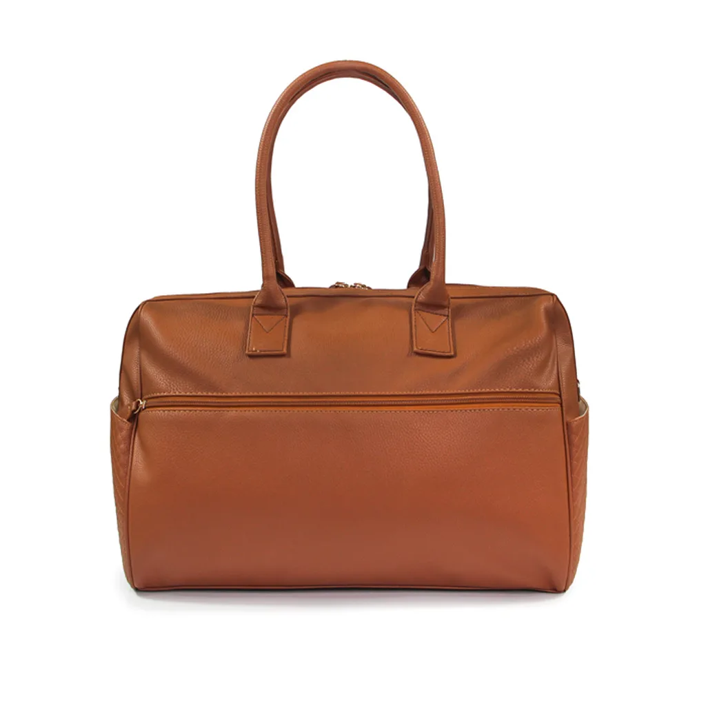 ساک لوازم مای کالکشن ام اند وای مدل گایا مستطیل وسط ماسوره دوزی چرم M&Y