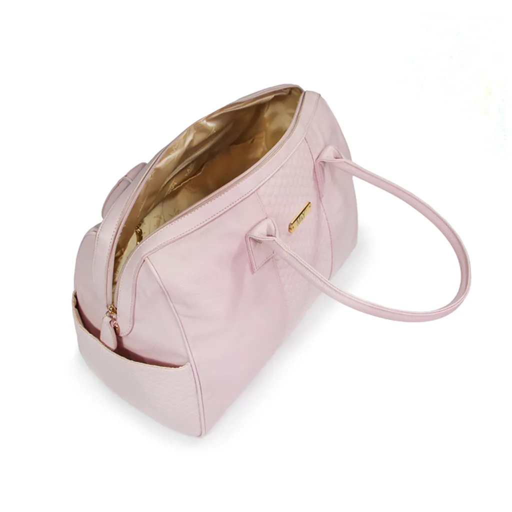 ساک لوازم مای کالکشن ام اند وای مدل گایا مستطیل وسط ماسوره دوزی چرم M&Y