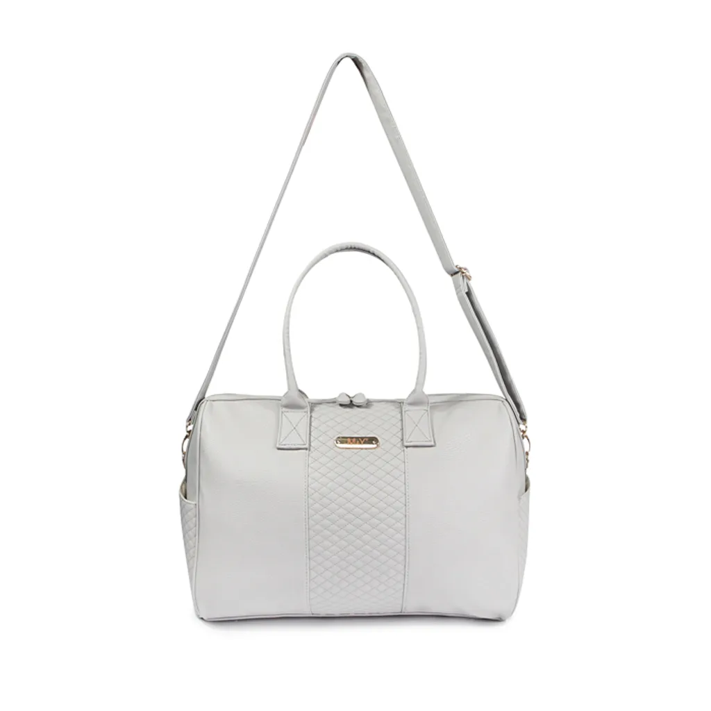 ساک لوازم مای کالکشن ام اند وای مدل گایا مستطیل وسط ماسوره دوزی چرم M&Y