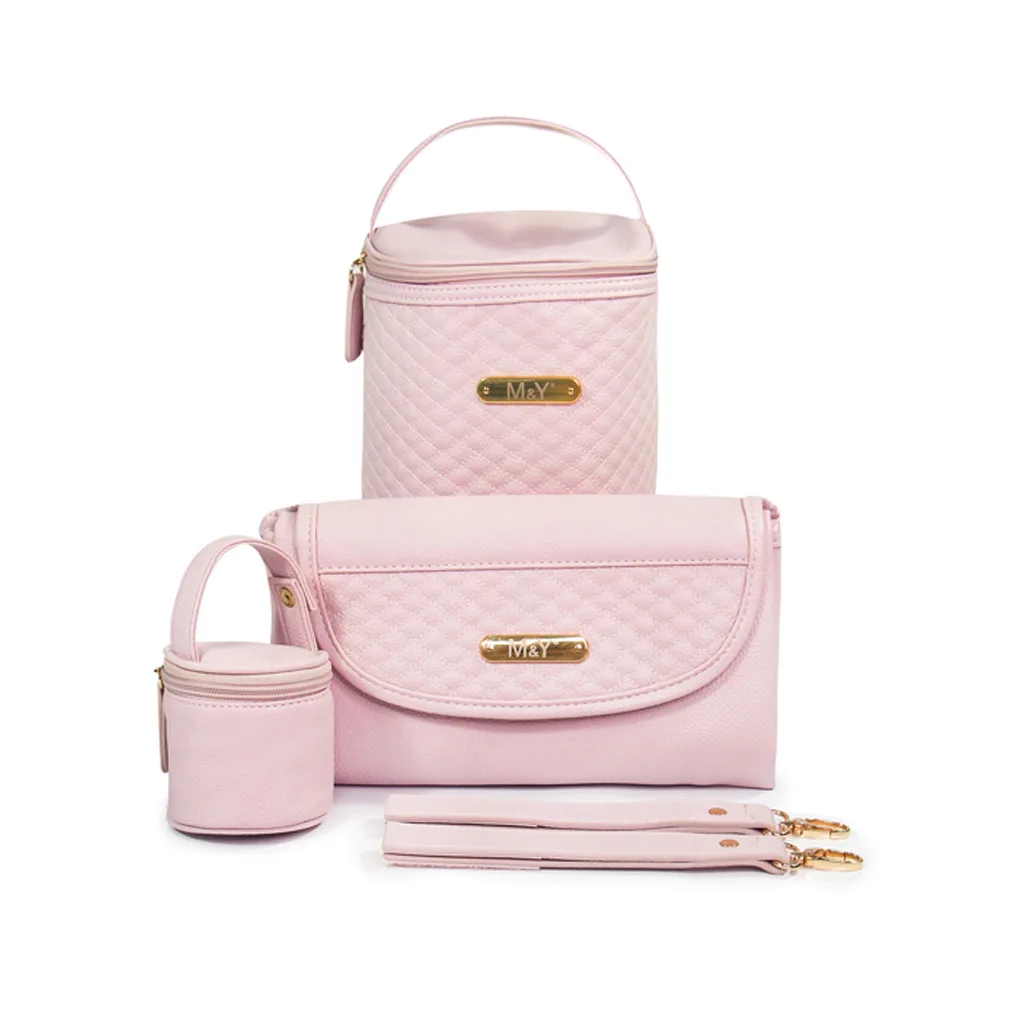 ساک لوازم مای کالکشن ام اند وای مدل گایا مستطیل وسط ماسوره دوزی چرم M&Y