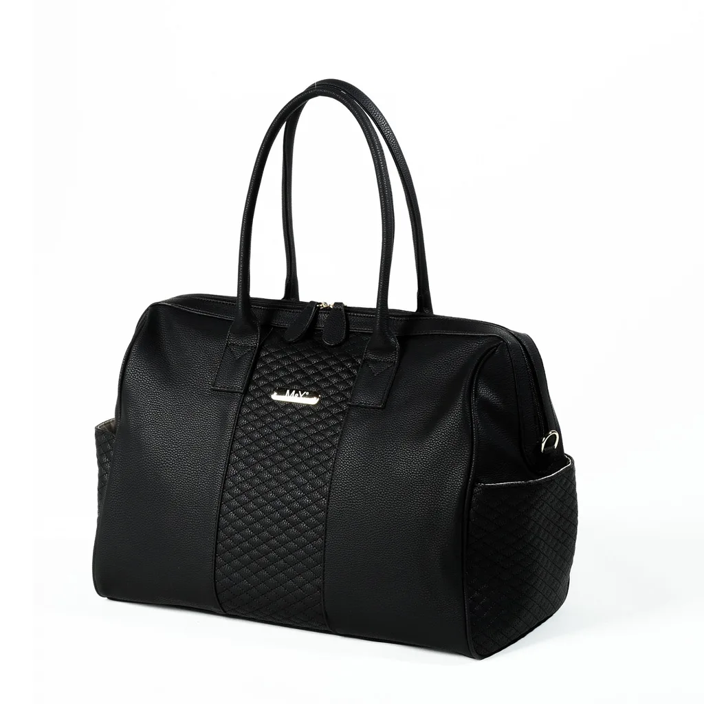 ساک لوازم مای کالکشن ام اند وای مدل گایا مستطیل وسط ماسوره دوزی چرم M&Y