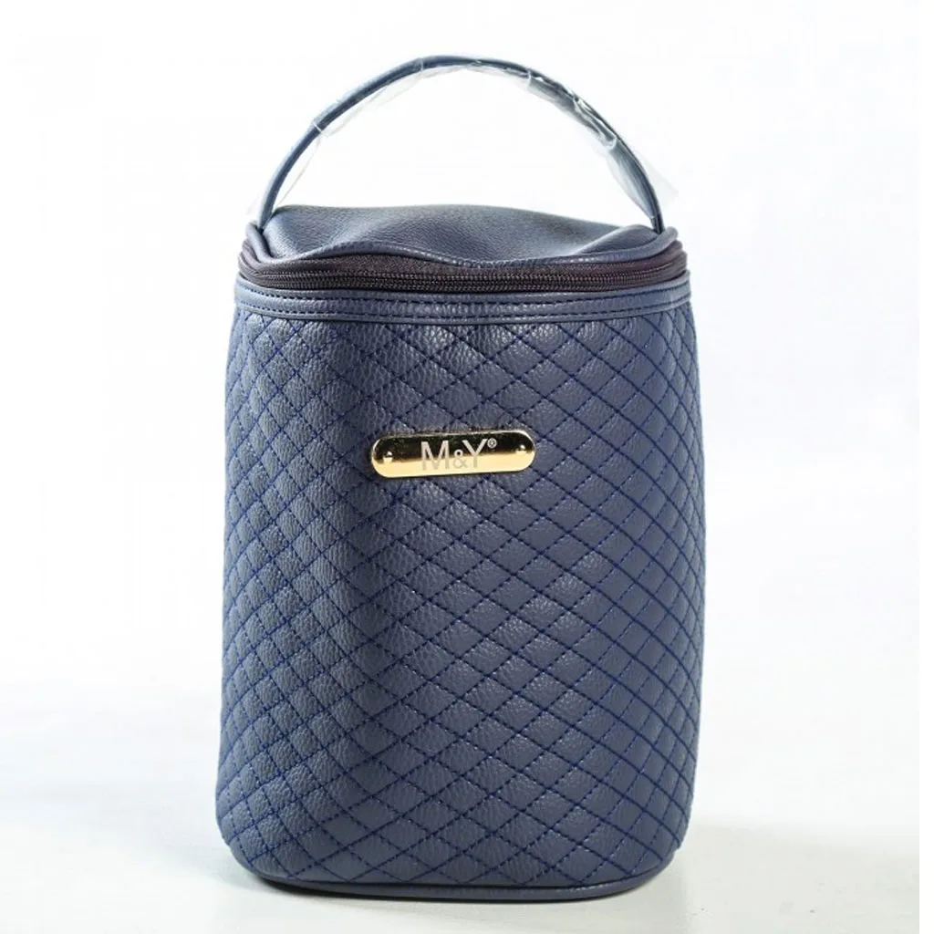 ساک لوازم مای کالکشن ام اند وای مدل گایا مستطیل وسط ماسوره دوزی چرم M&Y