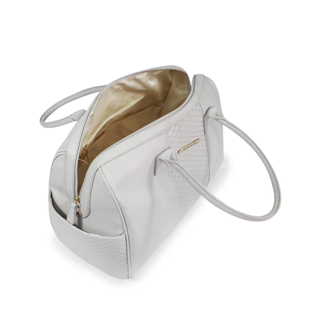 ساک لوازم مای کالکشن ام اند وای مدل گایا مستطیل وسط ماسوره دوزی چرم M&Y