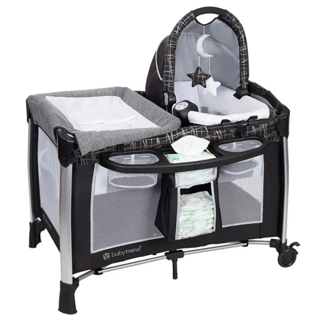 تخت پارک بیبی ترند GoLite Phoenix فونیکس کریکات موزیکال BabyTrend