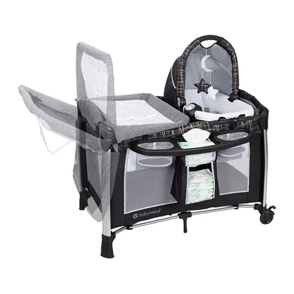 تخت پارک بیبی ترند GoLite Phoenix فونیکس کریکات موزیکال BabyTrend