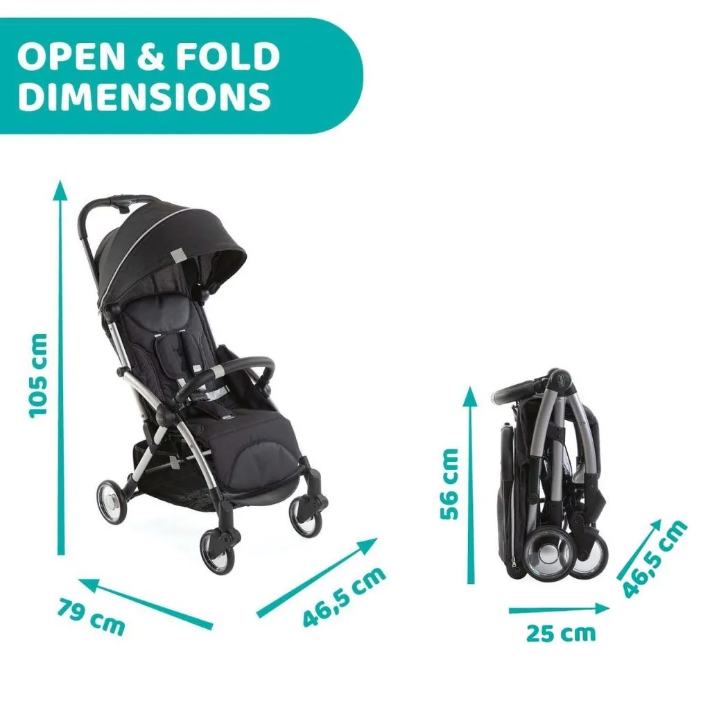 کالسکه اتوماتیک چیکو Goody Plus مسافرتی Travel هواپيمایی تاشو Chicco