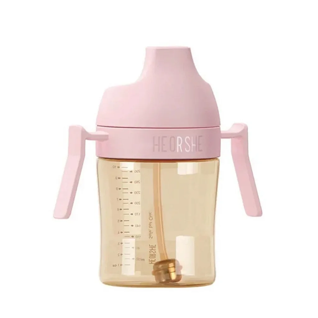 آبمیوه خوری 9+ماه 300میل دسته دار سوپاپدار هی اور شی Heorshe