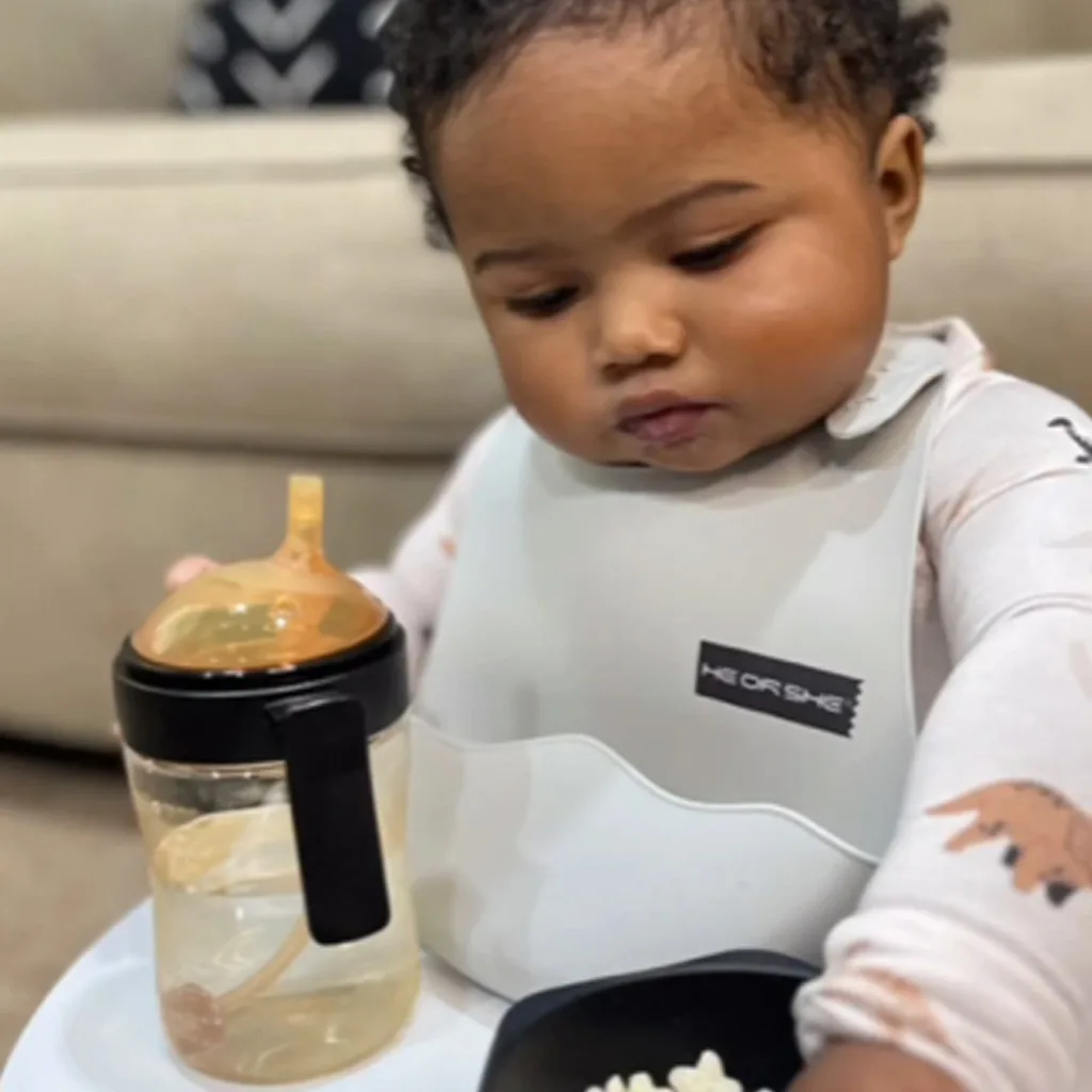 آبمیوه خوری 9+ماه 300میل دسته دار سوپاپدار هی اور شی Heorshe